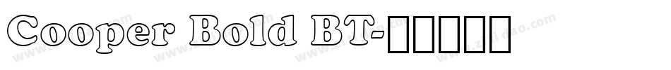 Cooper Bold BT字体转换